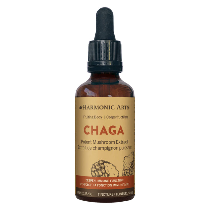 Dropper Bottle of Harmonic Arts Chaga Mushroom Tincture 50ml