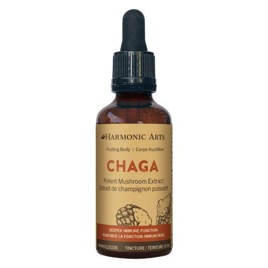 Dropper Bottle of Harmonic Arts Chaga Mushroom Tincture 50ml