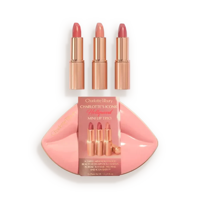 Charlotte Tibury Hollywood mini lip trio 3PC