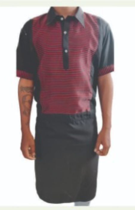 Chef Coat with Stitched Apron Code CCSA-03