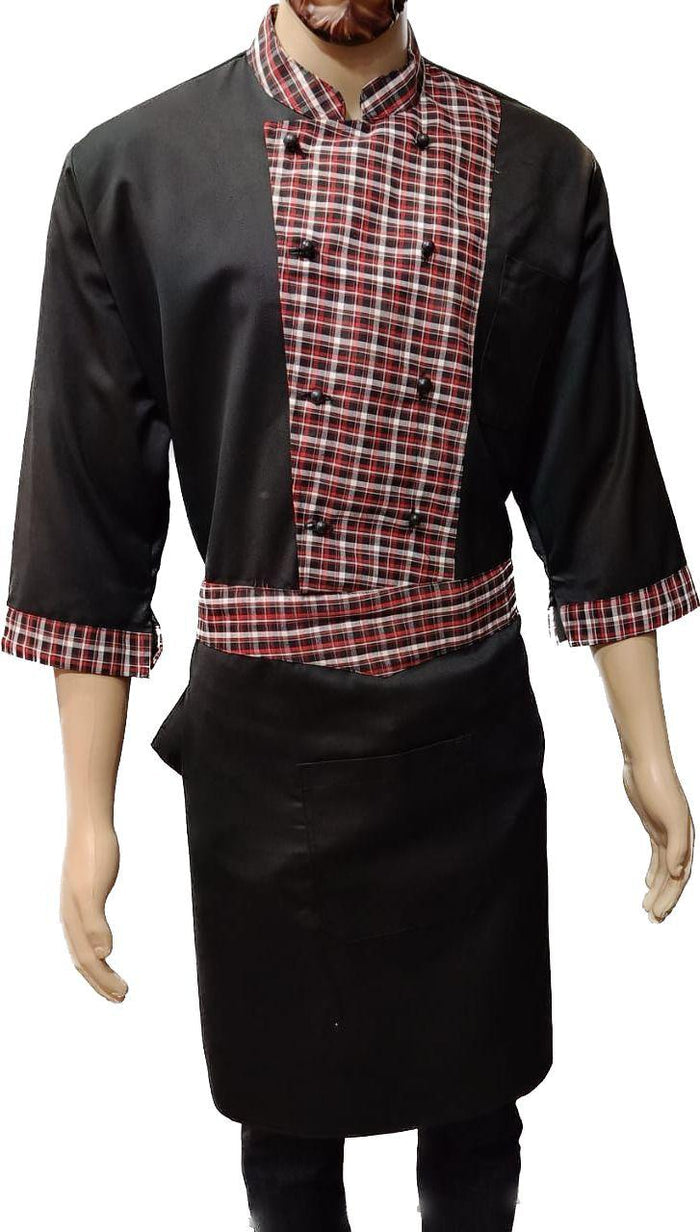 Chef Coat with Stitched Apron Code CCSA-13
