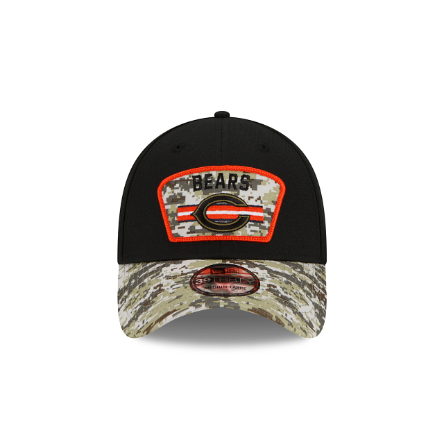 Chicago Bears 2021 Salute to Service On-Field 39thirty Stretch by New Era