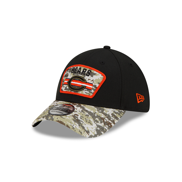 Chicago Bears 2021 Salute to Service On-Field 39thirty Stretch by New Era-4