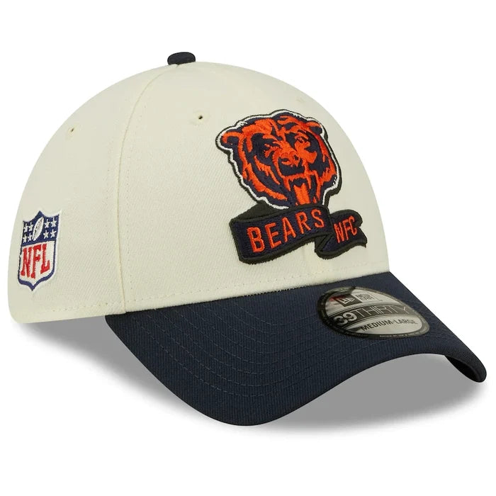 Chicago Bears 2022 Sideline 2-Tone 39THIRTY Stretch Fit