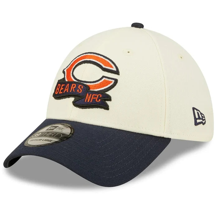 Chicago Bears 2022 Sideline 2-Tone 39THIRTY Stretch Fit