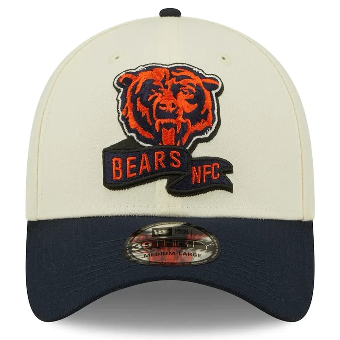 Chicago Bears 2022 Sideline 2-Tone 39THIRTY Stretch Fit