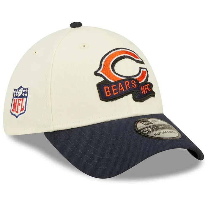 Chicago Bears 2022 Sideline 2-Tone 39THIRTY Stretch Fit