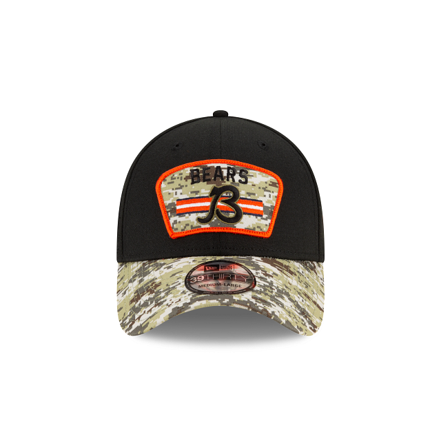 Chicago Bears "B" 2021 Salute to Service On-Field 39thirty Stretch by New Er