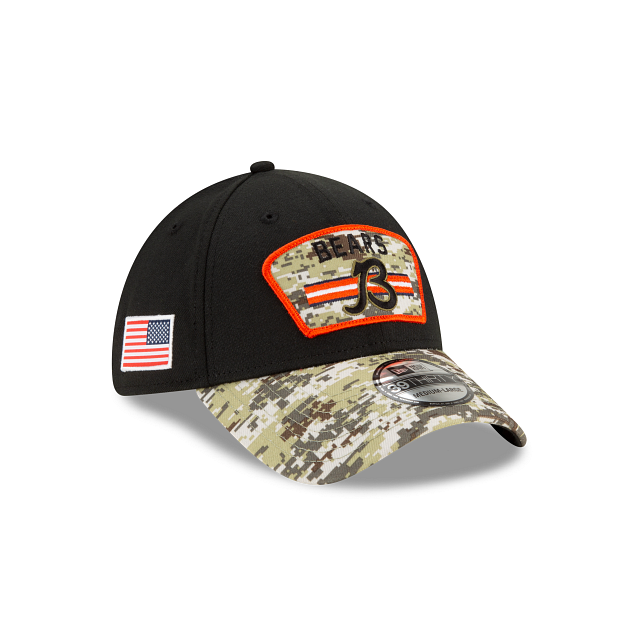 Chicago Bears "B" 2021 Salute to Service On-Field 39thirty Stretch by New Er-1