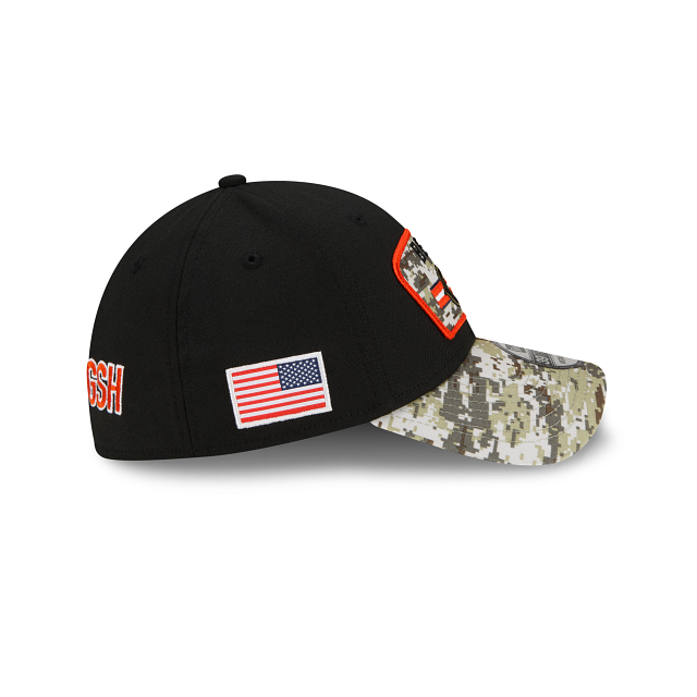 Chicago Bears "Bear Head" 2021 Salute to Service On-Field 39thirty Stretch by Ne-2