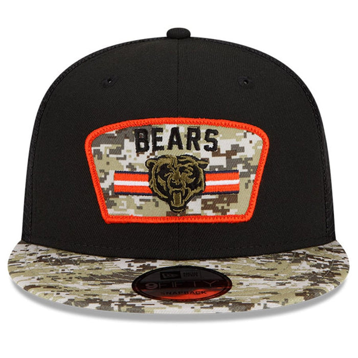 Chicago Bears "Bear Head" 2021 Salute to Service On-Field 9Fifty by New Era