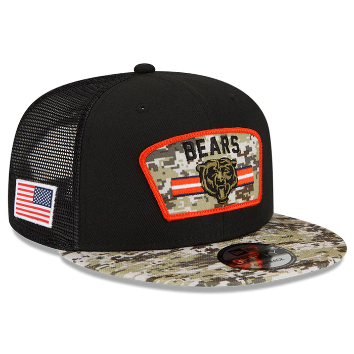 Chicago Bears "Bear Head" 2021 Salute to Service On-Field 9Fifty by New Era-1
