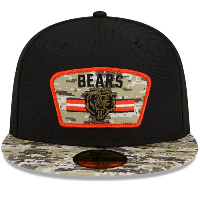 Chicago Bears "Bear Head" Salute to Service 2021 On-Field 59Fifty Cap by New Era