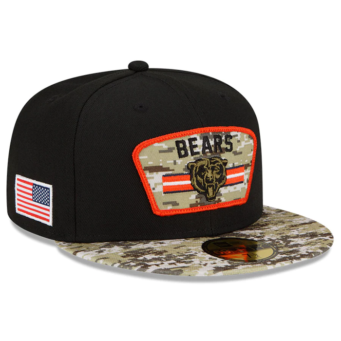 Chicago Bears "Bear Head" Salute to Service 2021 On-Field 59Fifty Cap by New Era-1