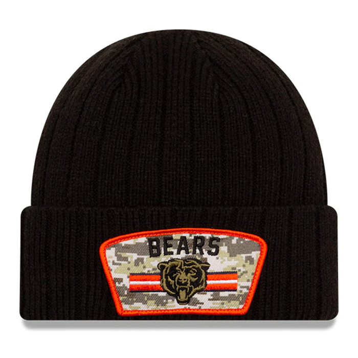 Chicago Bears "Bear Head"2021 Salute to Service On-Field Knit by New Era
