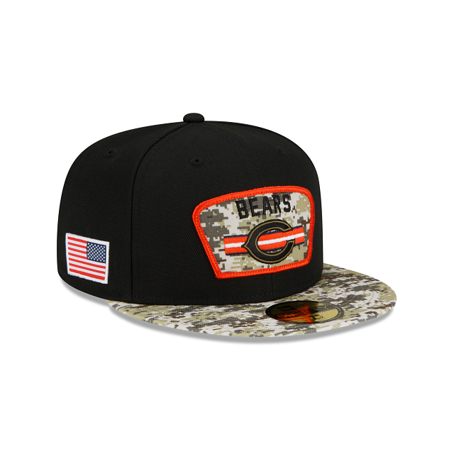 Chicago Bears "C" Salute to Service 2021 On-Field 59Fifty Cap by New Era-1
