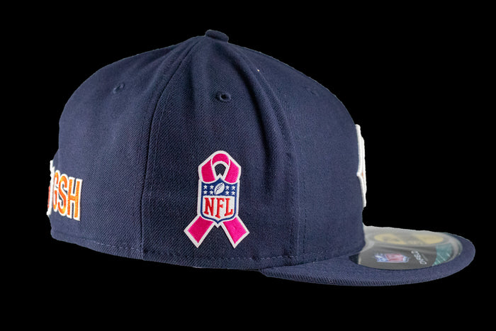 Chicago Bears Crucial Catch Awareness Ribbon Side Patch Sideline 59Fifty Cap by-2
