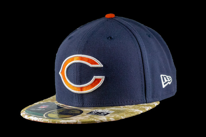 Chicago Bears Salute to Service C Logo w/Camo Visor 59Fifty-3