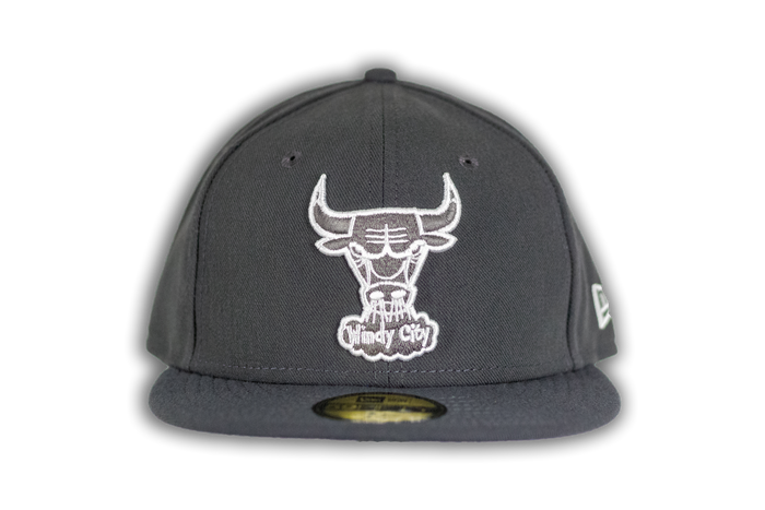 Chicago Bulls 59Fifty Graphite Hardwood Classic Cap by New Era