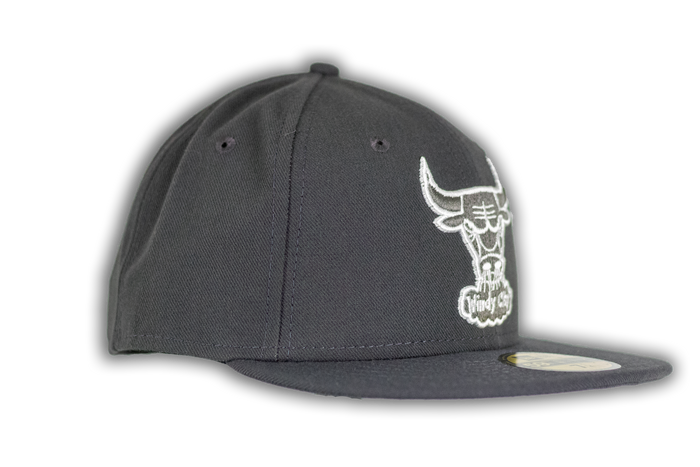 Chicago Bulls 59Fifty Graphite Hardwood Classic Cap by New Era-1