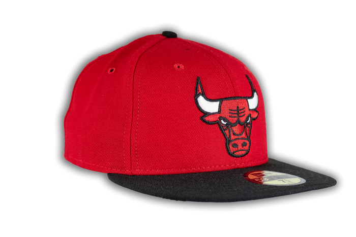 Chicago Bulls 59Fifty Red/Black XL Primary Logo Cap by New Era-1