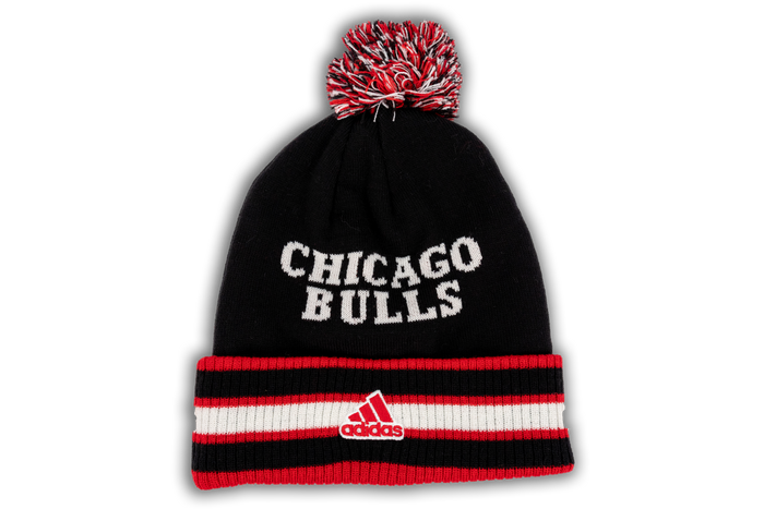 Chicago Bulls Adidas Stripe Cuffed Knit-1