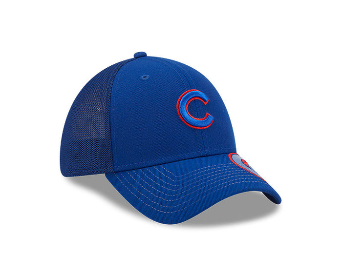 Chicago Cubs Pop Visor Stretch Trucker 39Thirty cap by New Era-1