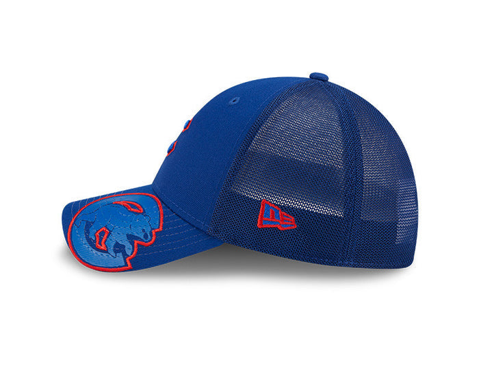 Chicago Cubs Pop Visor Stretch Trucker 39Thirty cap by New Era-4