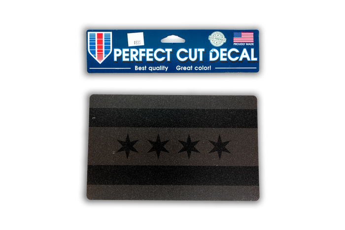 Chicago Flag 8 x 8 Perfect Cut Subdued Decal by Wincraft-1