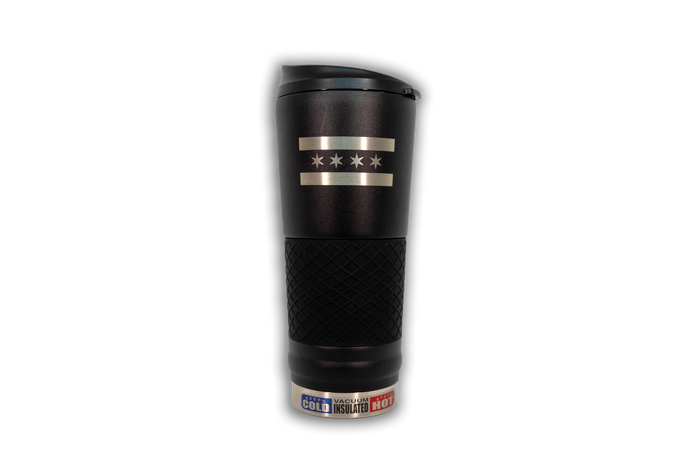 Chicago Flag Etched 24oz. Hot/Cold Travel Mug