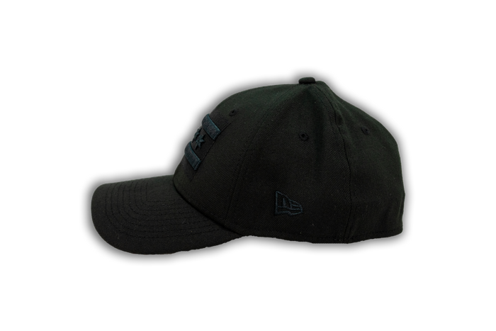 Chicago Flag New Era Black Tonal 39Thirty Stretch Cap-1