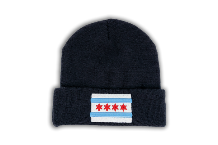 Chicago Flag New Era Navy Cuffed Knit
