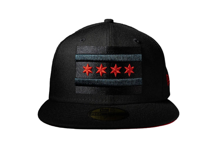 Chicago Flag Red Drip Exclusive 59Fifty Cap by New Era