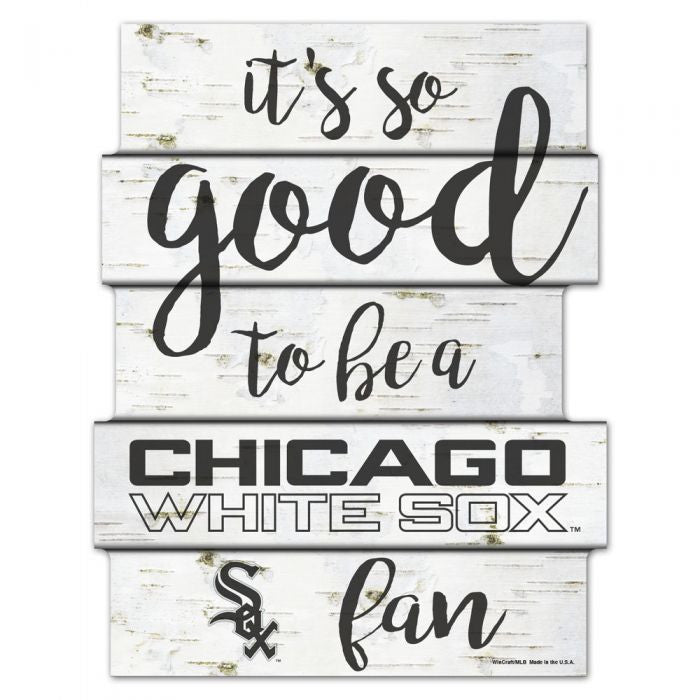 CHICAGO WHITE SOX BIRCH WOOD SIGN 11"X14"