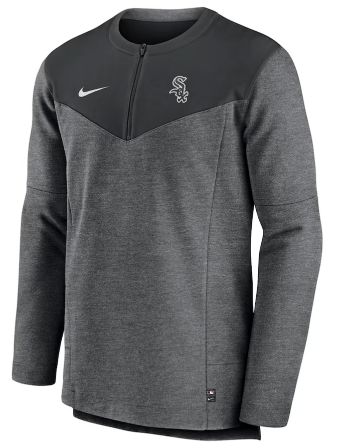 Chicago White Sox Nike Black Authentic Collection Game Time Performance Pullover-2