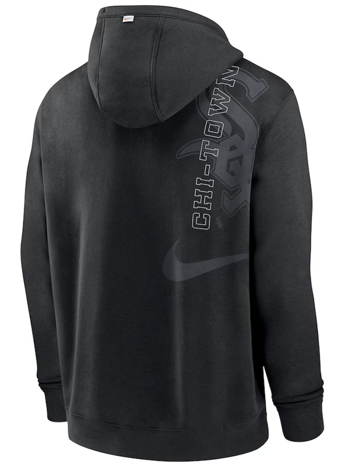 Chicago White Sox Nike Black Statement Ball Game Pullover Hoodie-1