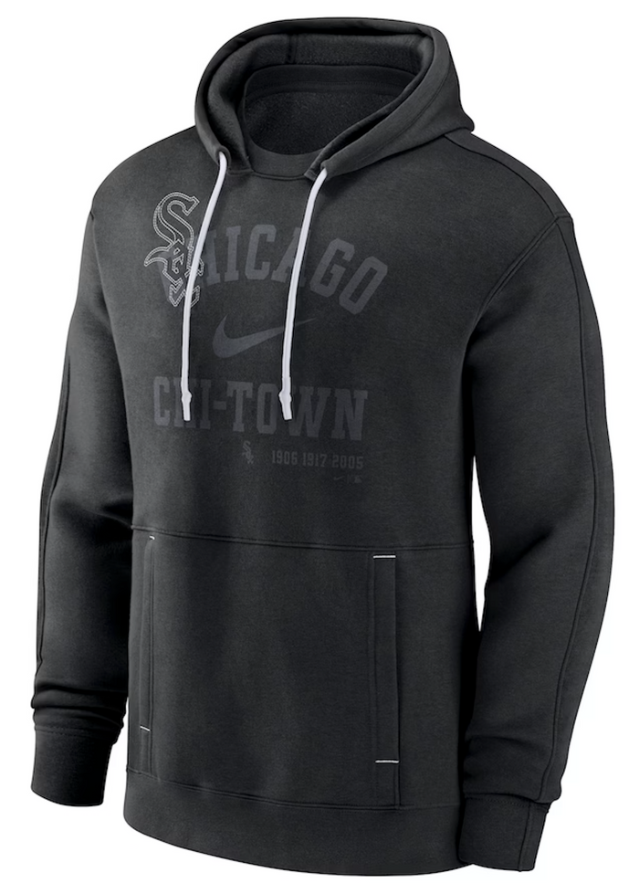 Chicago White Sox Nike Black Statement Ball Game Pullover Hoodie-2
