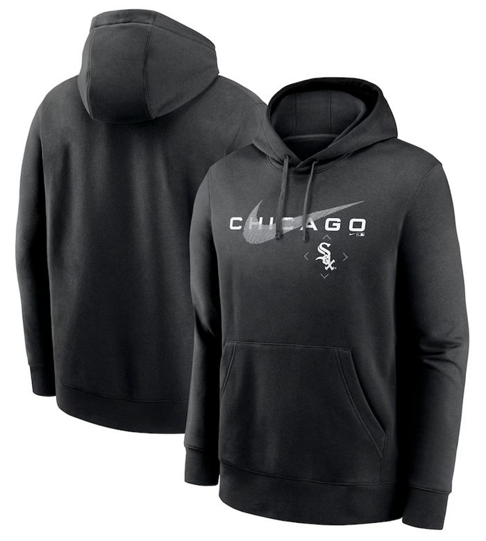 Chicago White Sox Nike Bracket Icon Performance Pullover Hoodie-2