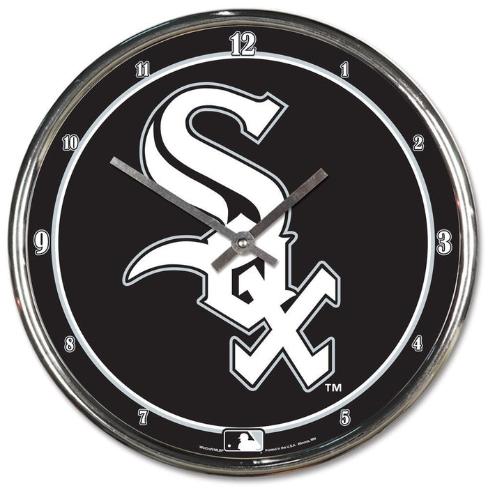 CHICAGO WHITE SOX CHROME CLOCK