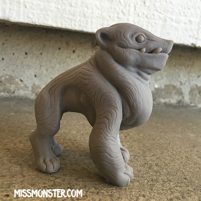 CHUBNOG ART FIGURE- BLANK- WARM GRAY
