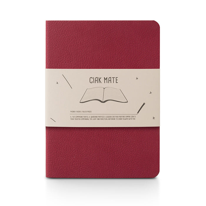 Ciak Mate Slim Notebook - A5, Red