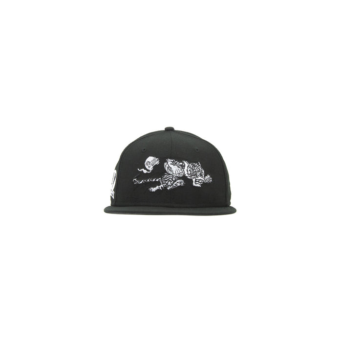 Cincinnati Bengals 50th Anniversary Fitted Cap (Black/White)