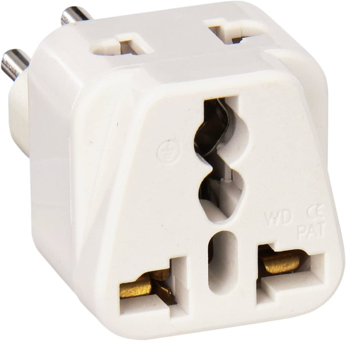 CKITZE BA-11A Grounded Universal 2-in-1 USA to Switzerland Type J Plug Adapter