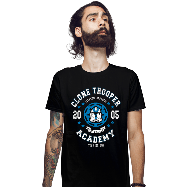 Shirts Fitted Shirts, Mens / Small / Black Clone Trooper Academy