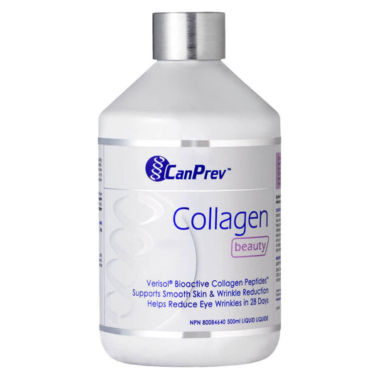 Bottle of CanPrev Collagen Beauty Liquid 500 Milliliters