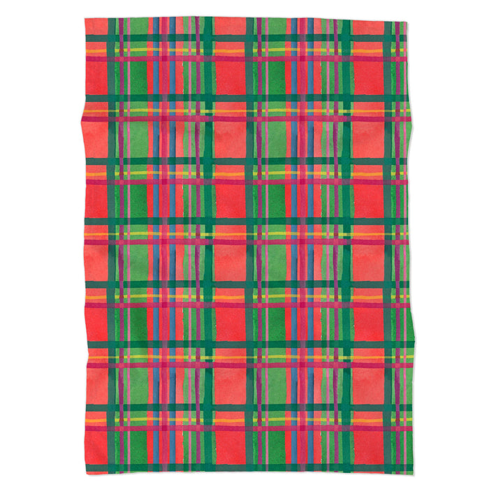Colorful Plaid Tea Towel