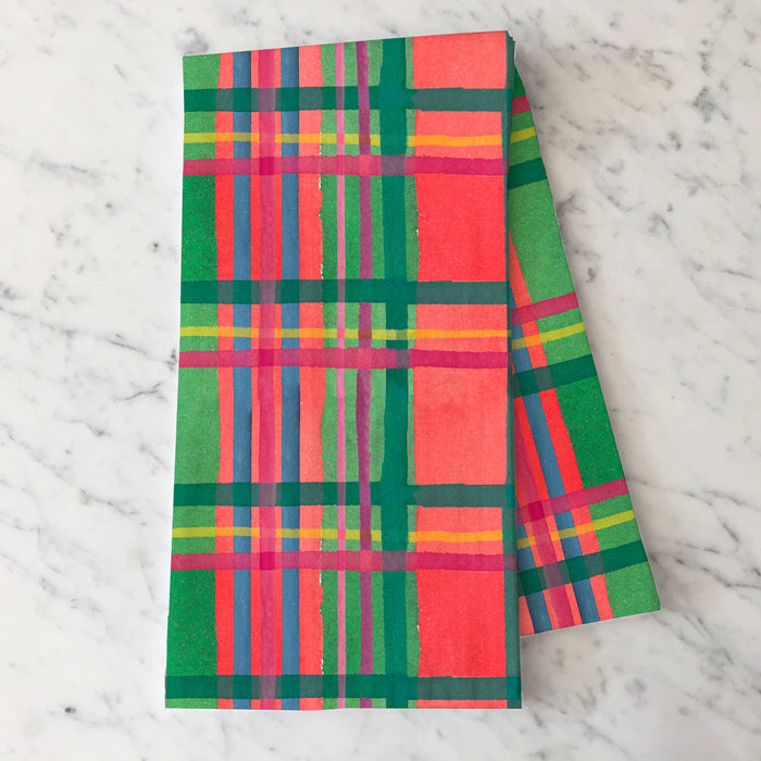 Colorful Plaid Tea Towel