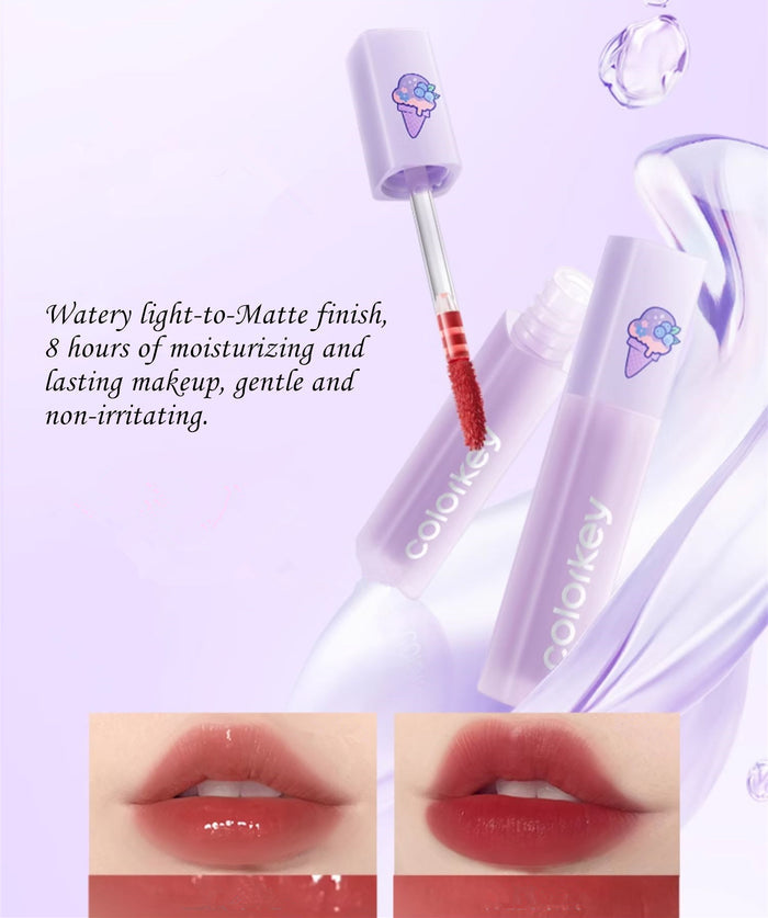 COLORKEY Ice Cream Watery Matte Lip Gloss 6 Pcs Set T4370