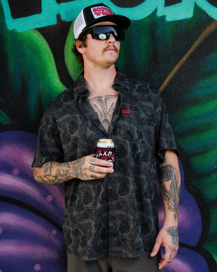 Corcovado Camo Party Shirt - Grey & Black