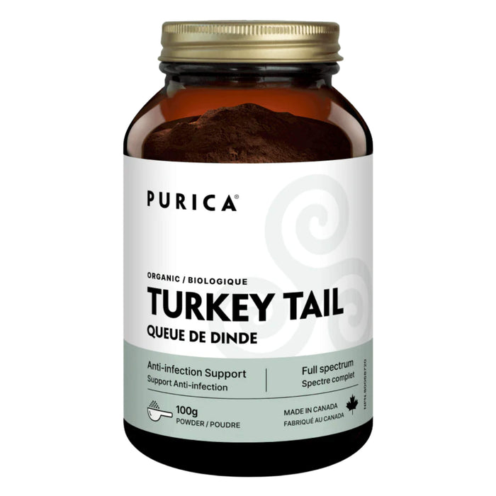 Bottle of Purica Turkey Tail Powder 100g